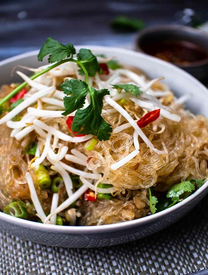sha cha glass noodles in  under 10 minutes