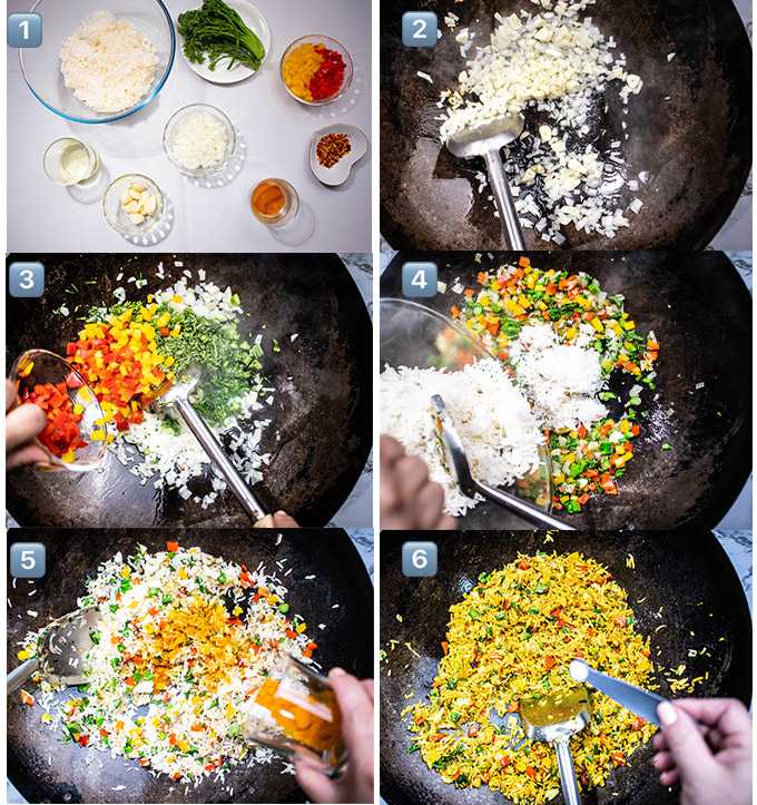 how-to-make-golden-garlic-turmeric-fried-rice