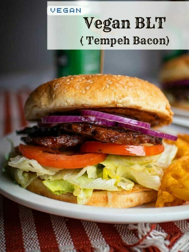 Vegan BLT with Tempeh Bacon
