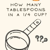 how many table spoons 1/4 cup