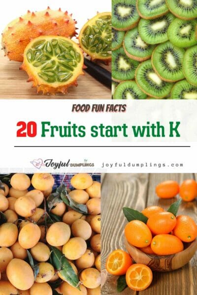 20 fruits start with k