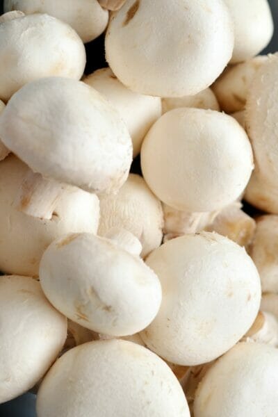 fresh button mushrooms