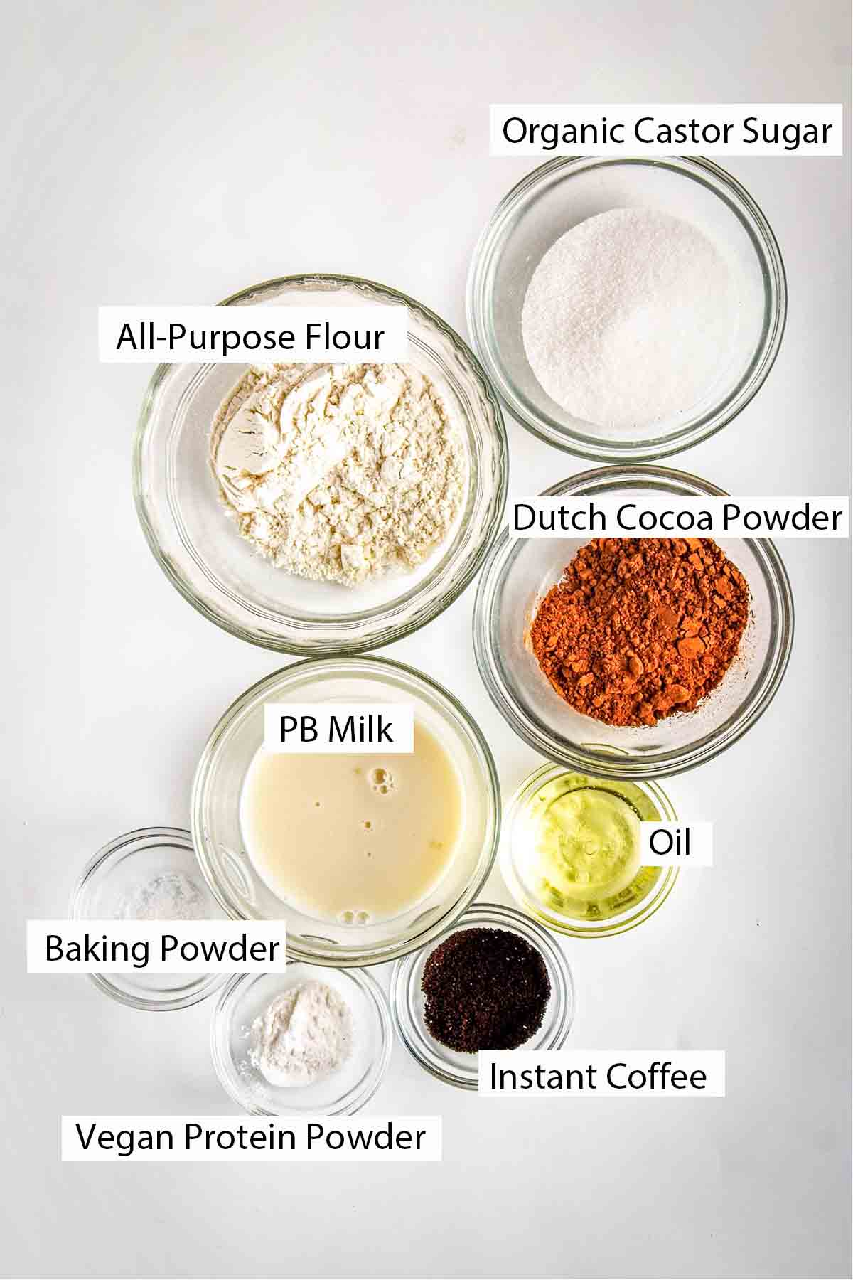 ingredients for mug cake
