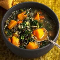 vegetable and wild rice soup
