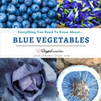 blue vegetables