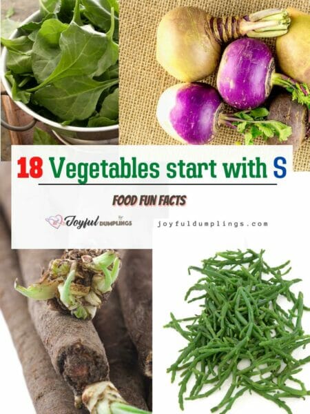 vegetables that start with S