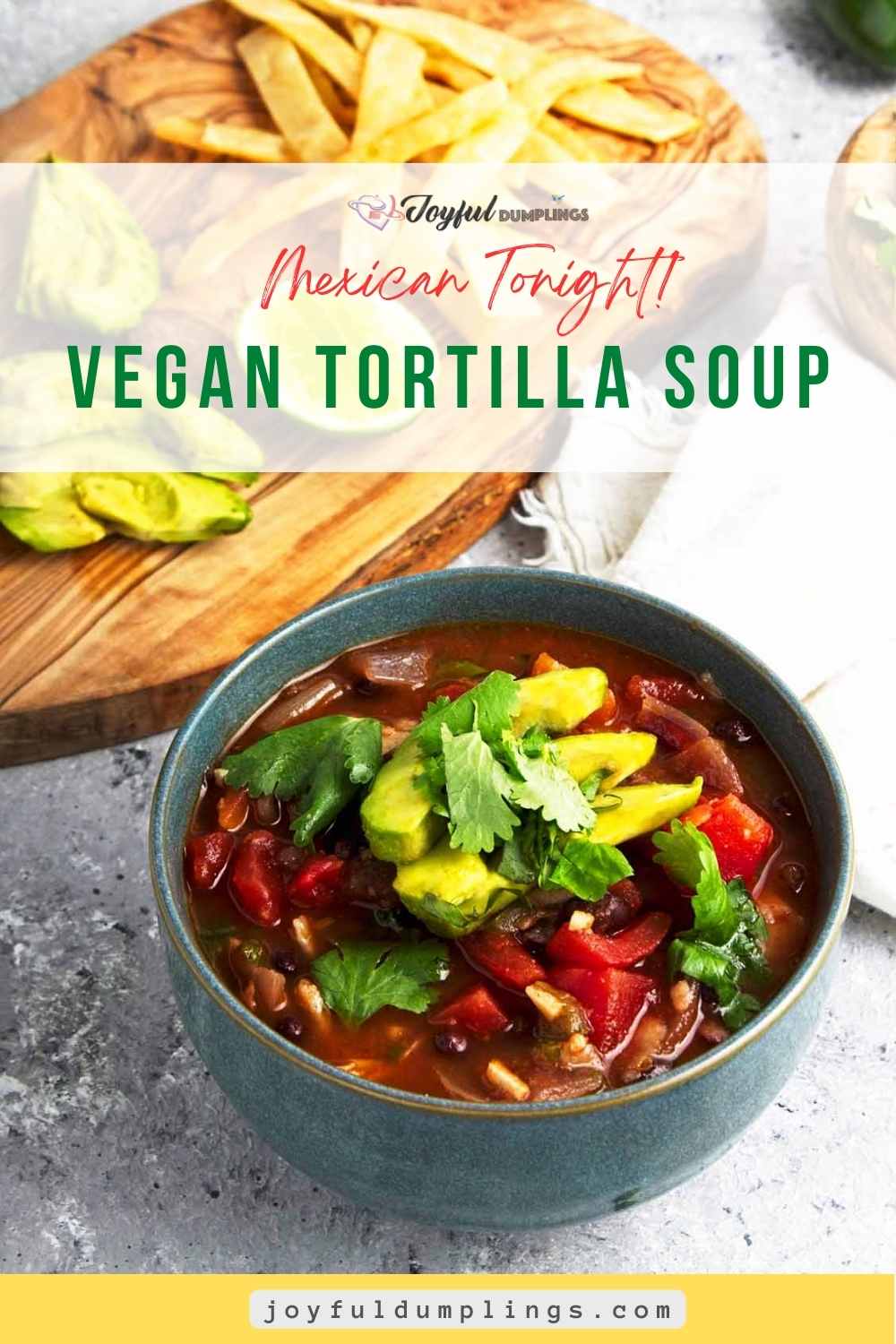 tortilla soup vegetarian-healthy tortilla soup