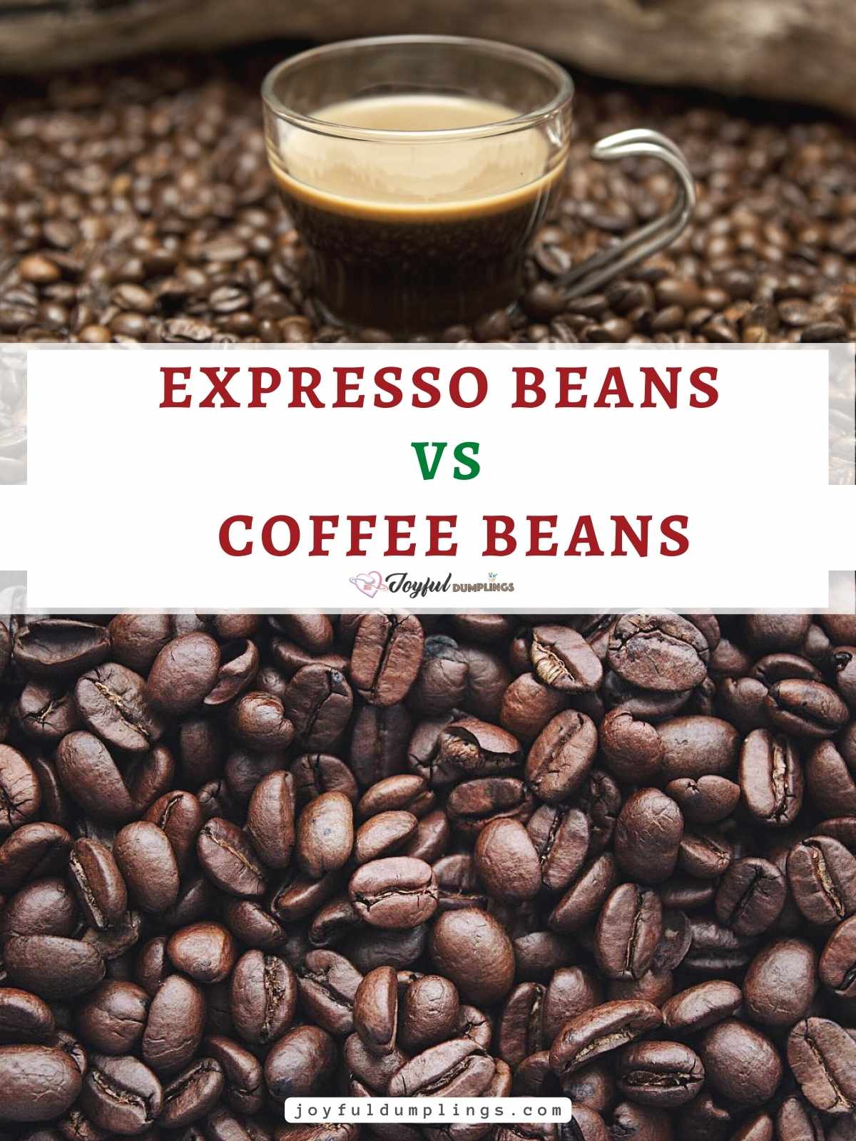 expresso beans vs coffee beans