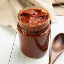 a jar of homemade Mexican paste