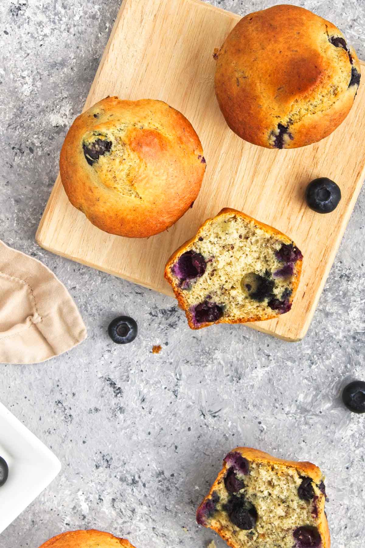 vegan blueberry muffins no sugar