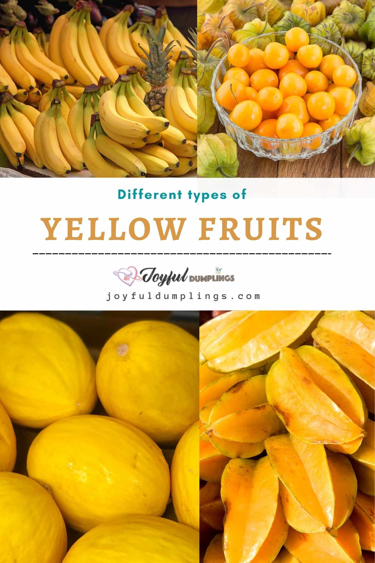 list of yellow fruit
