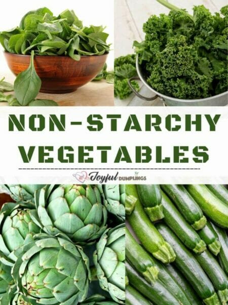 nonstarchy vegetables list