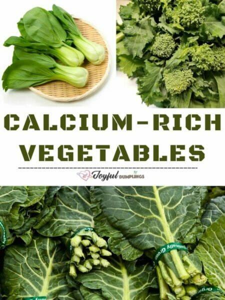vegetables high in calcium
