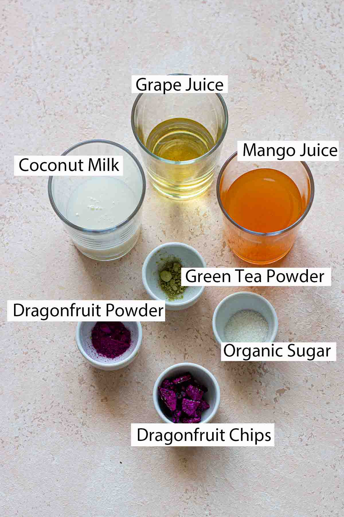 ingredients for dragon drink