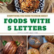 five letter food words