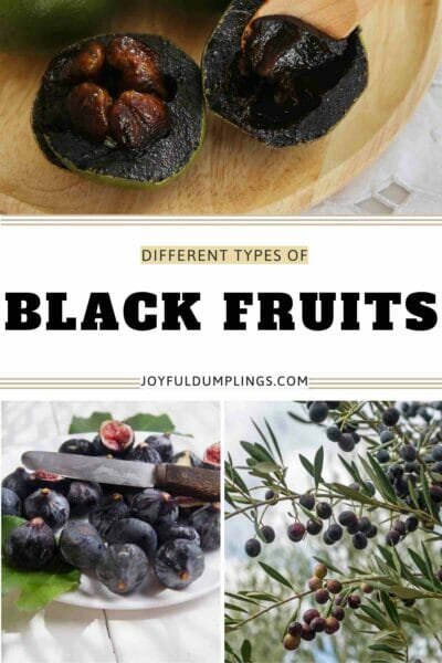 fruits that are black color