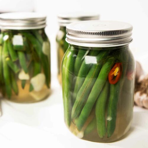 quick pickled green beans