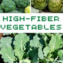 vegetables with most fiber