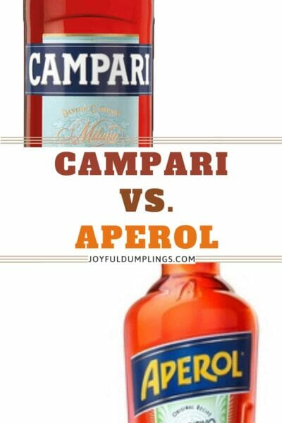 difference between aperol and campari