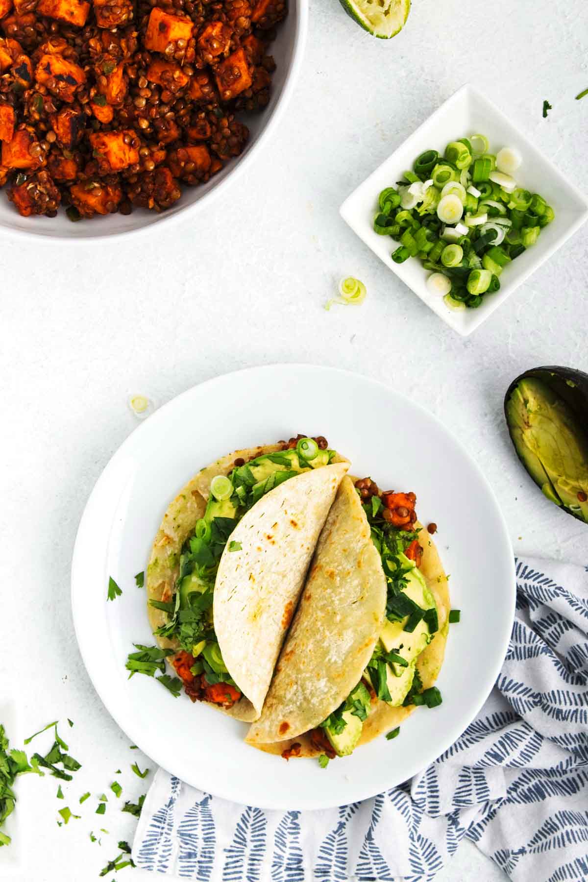 vegan lentil taco meat