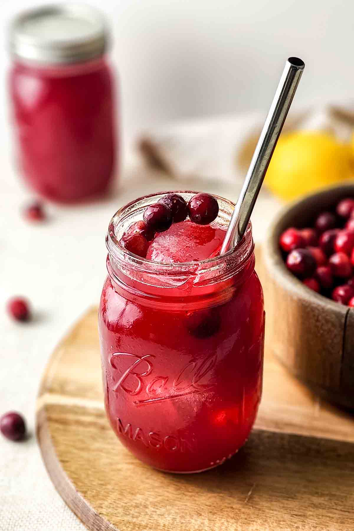 canning homemade cranberry juice