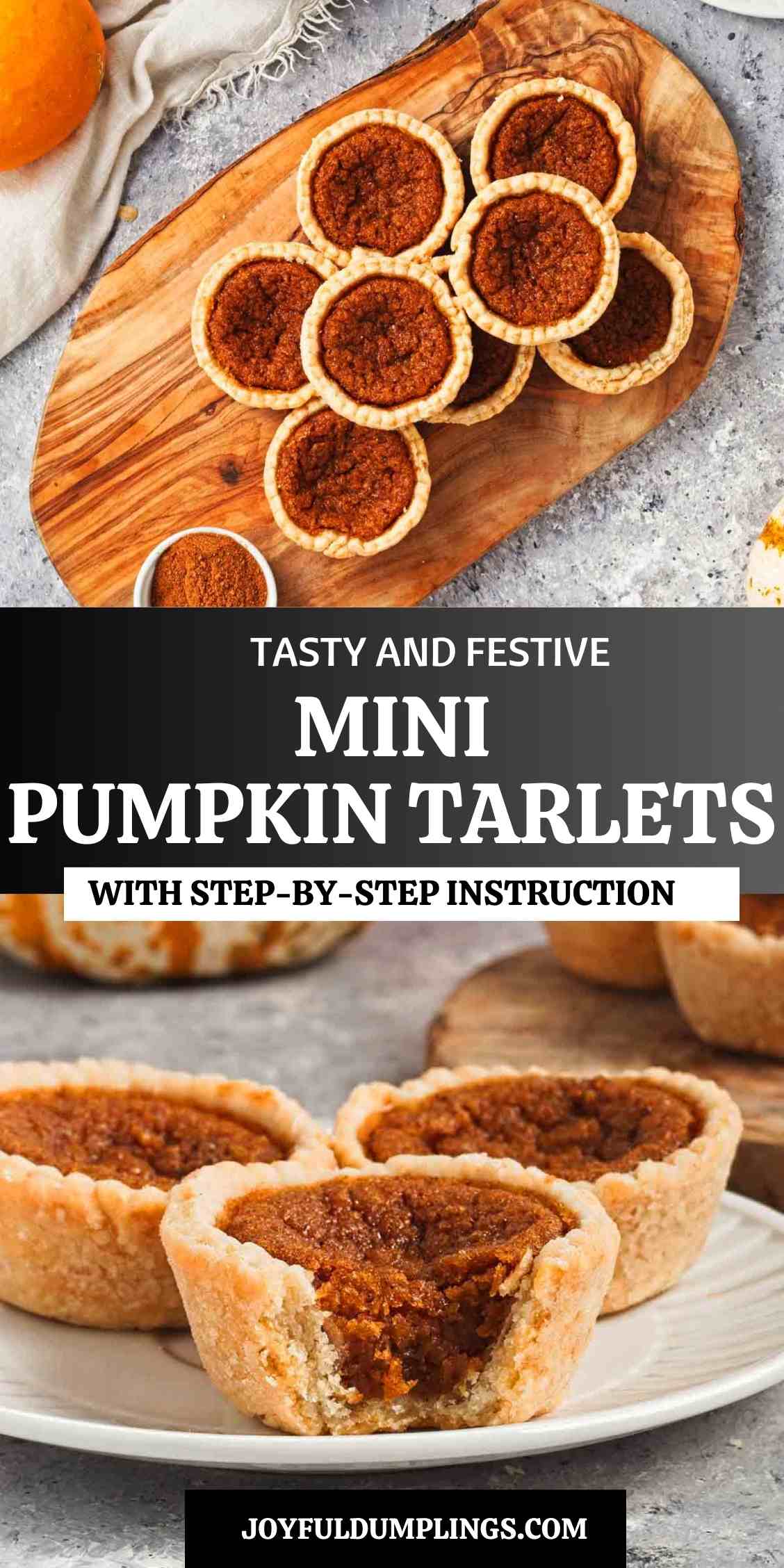 eggless pumpkin tarts