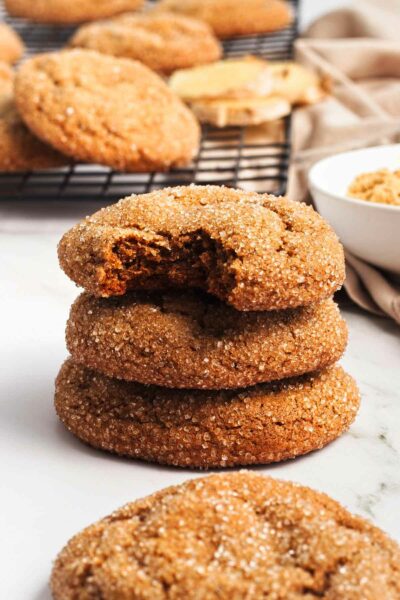 ginger molasses cookies vegan