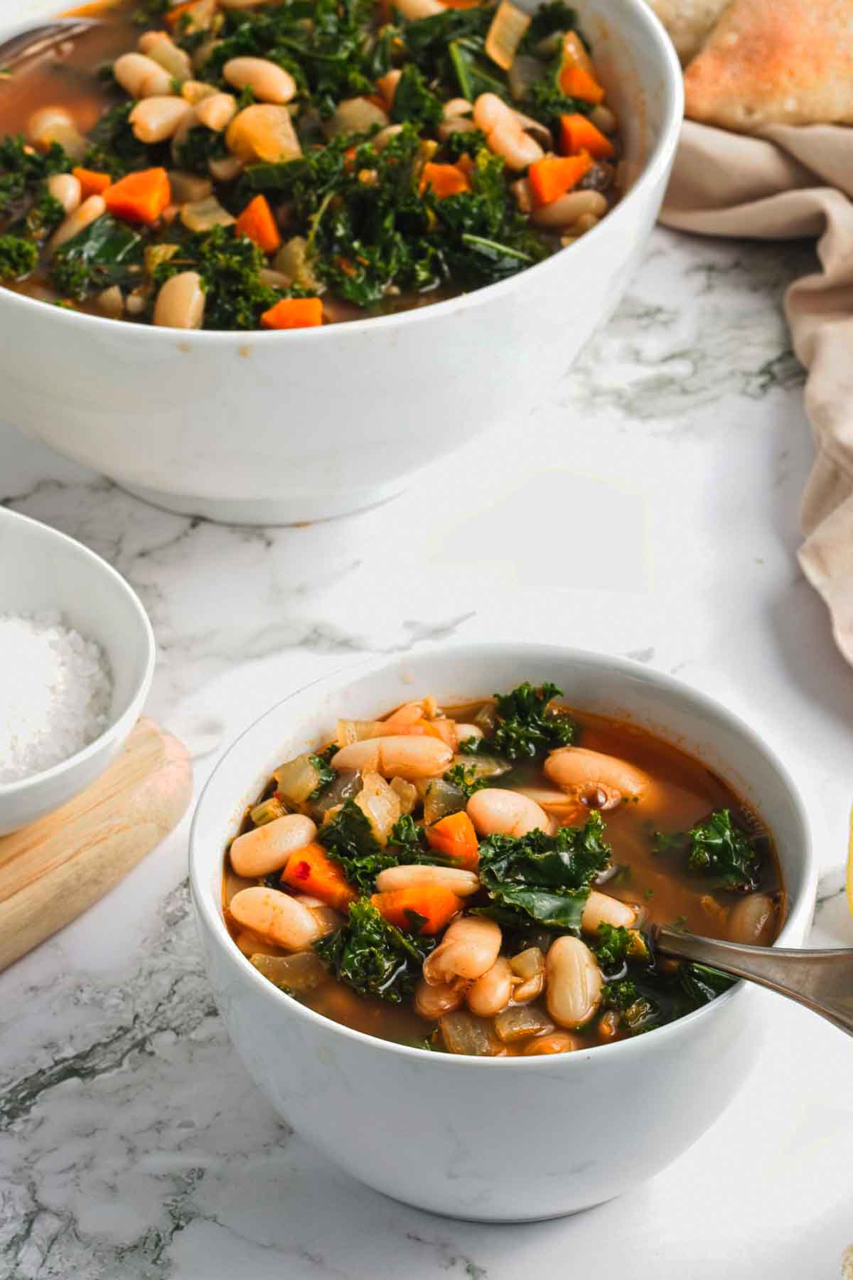 white bean with kale soup
