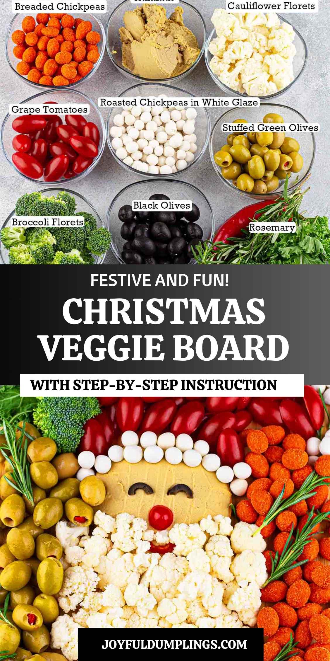 christmas veggie platter