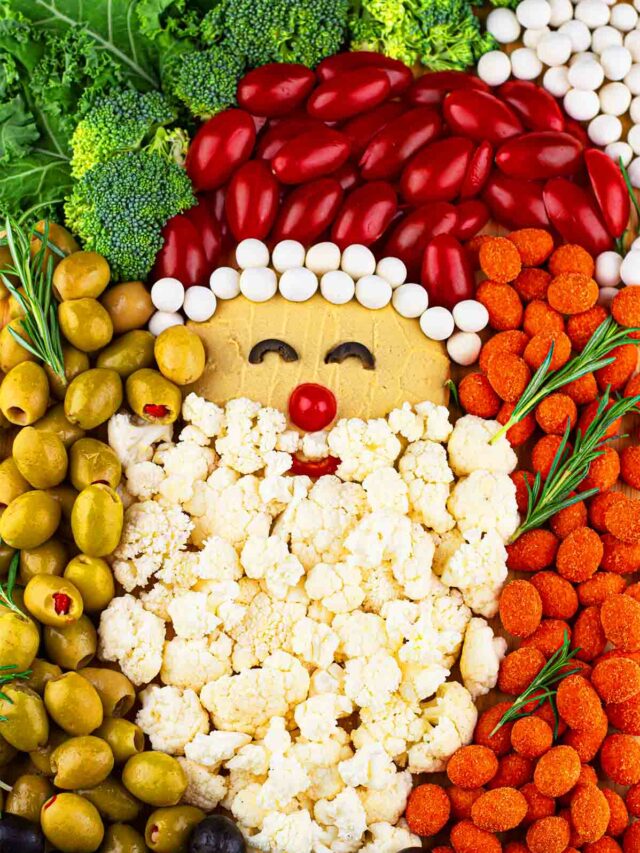 Santa Claus Vegetable Platter – Your Kids Would Love It!
