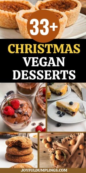vegan xmas desserts