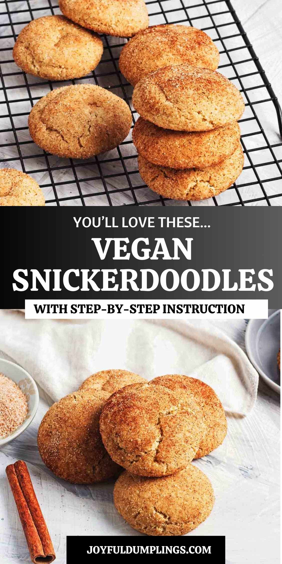 vegan snickerdoodle cookies no butter