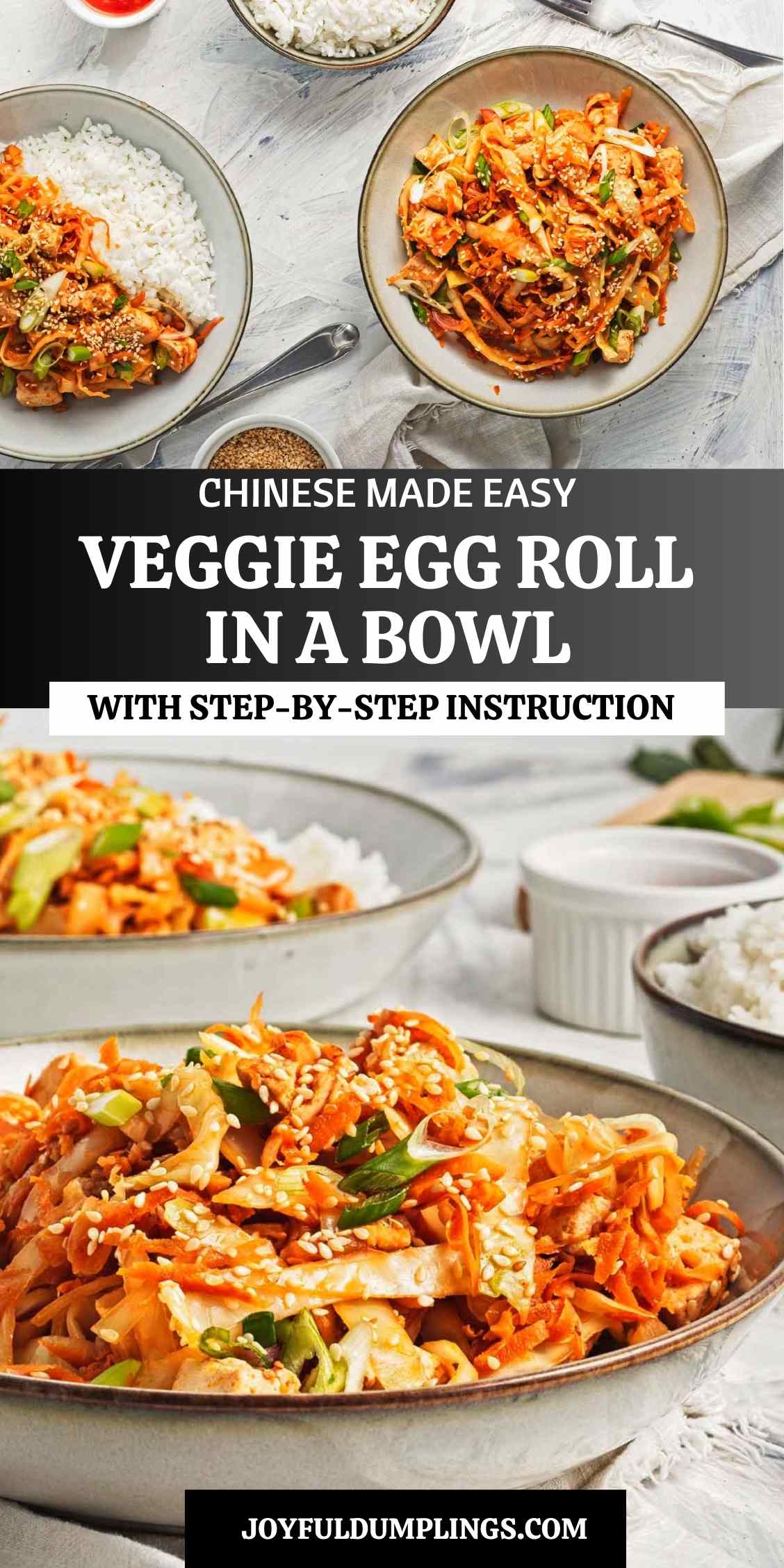 vegan egg roll in a bowl