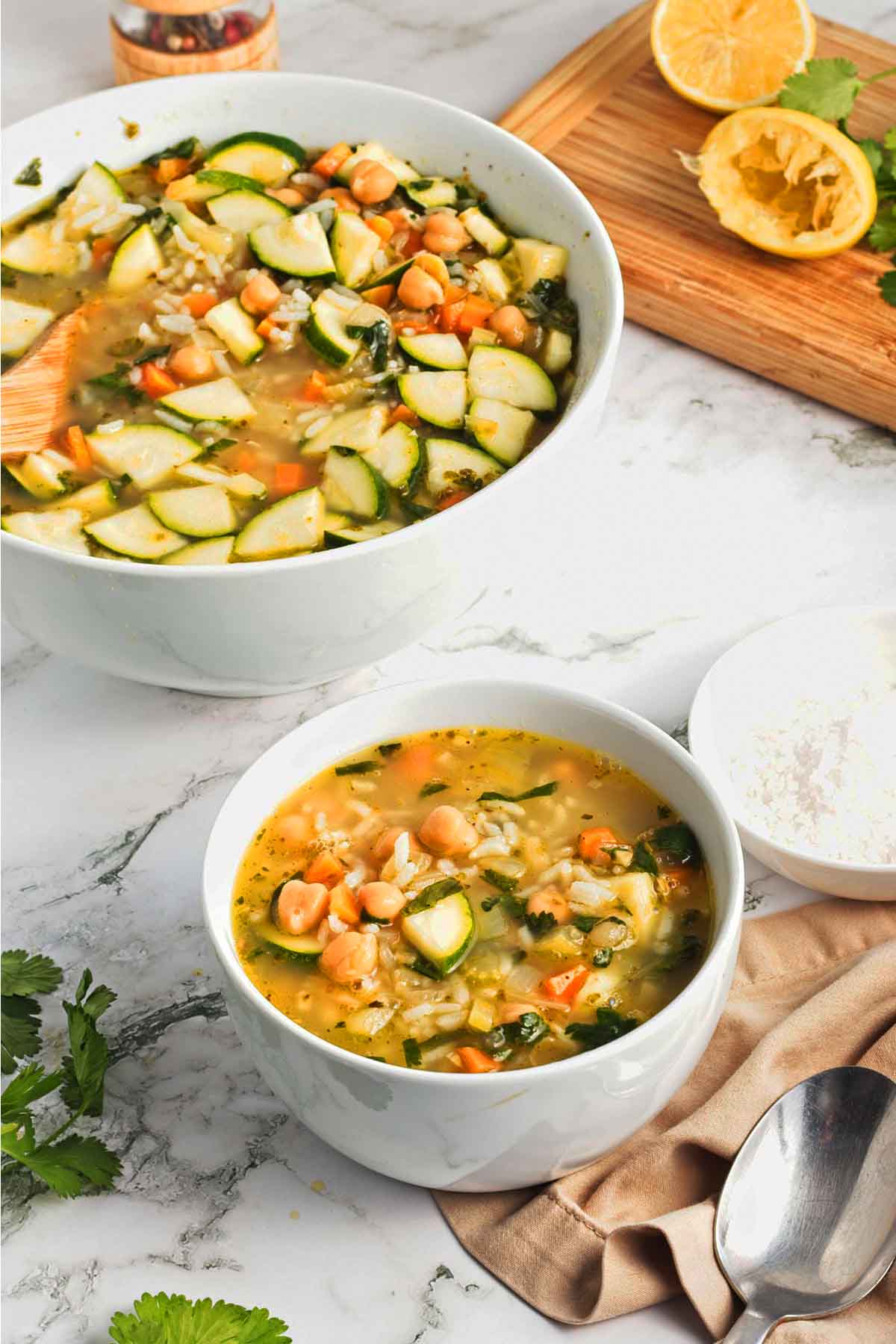 chickpea veggie soup