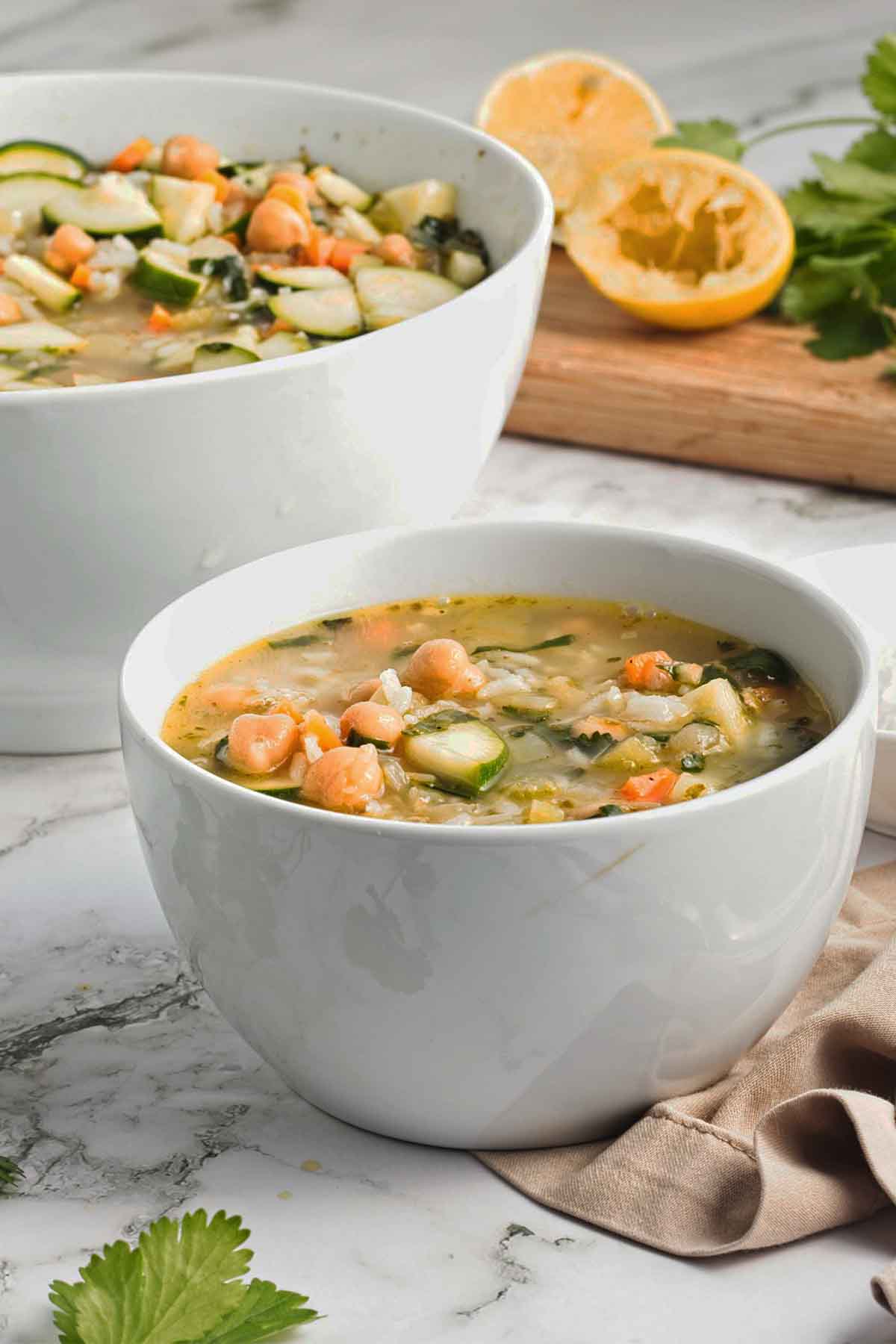 chickpea kale soup