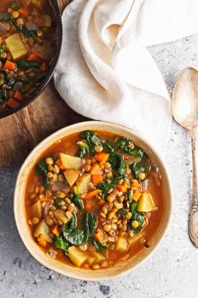 lentil and spinach soup