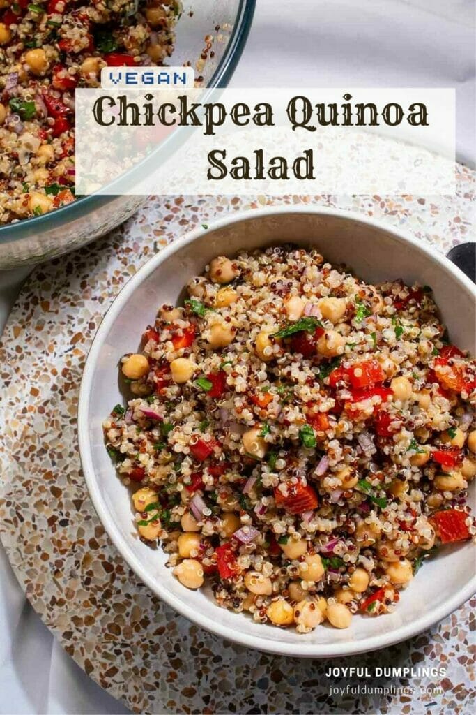 Quinoa Salad with Chickpeas » Joyful Dumplings Vegan Recipes