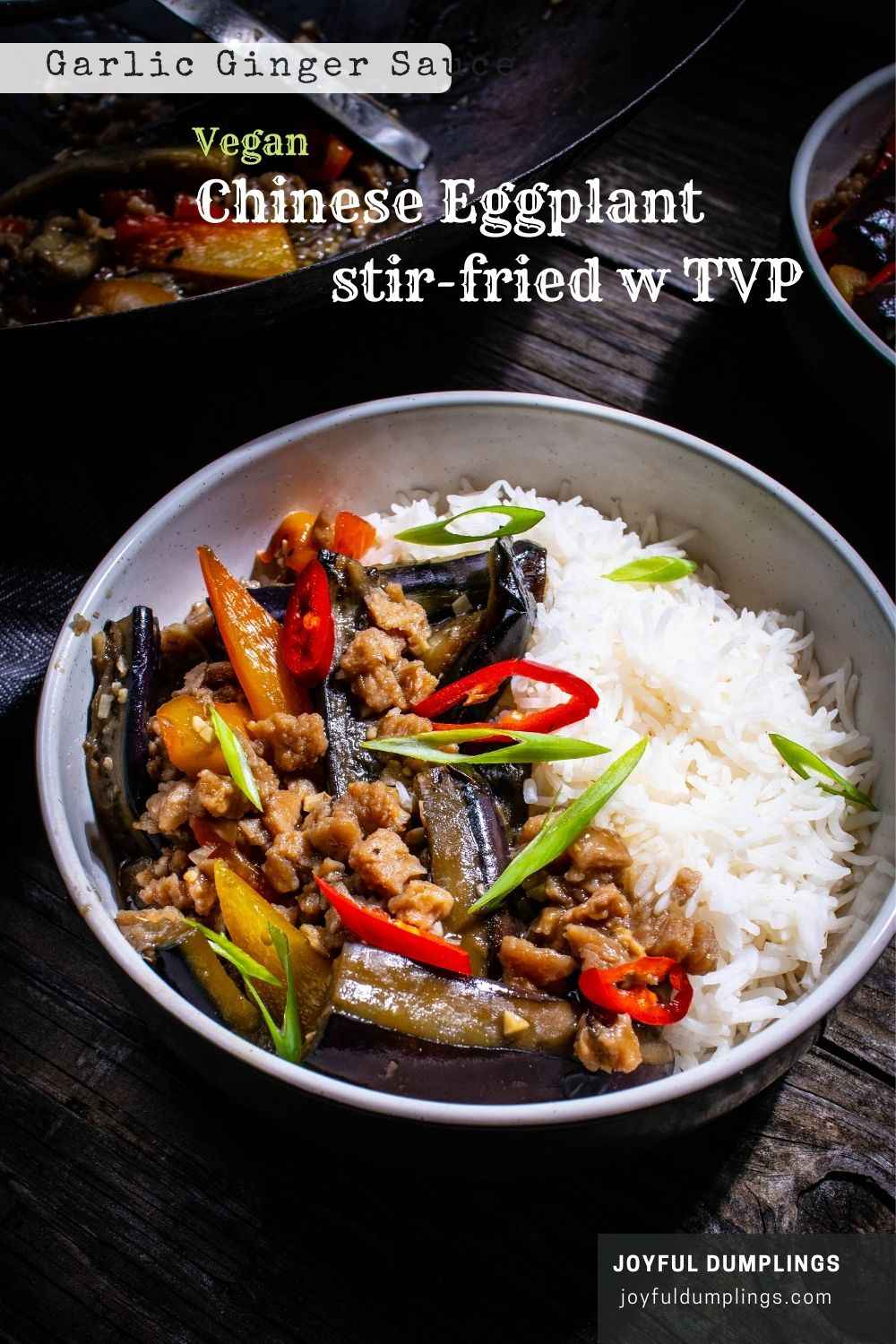 Vegan Chinese eggplant Pinterest