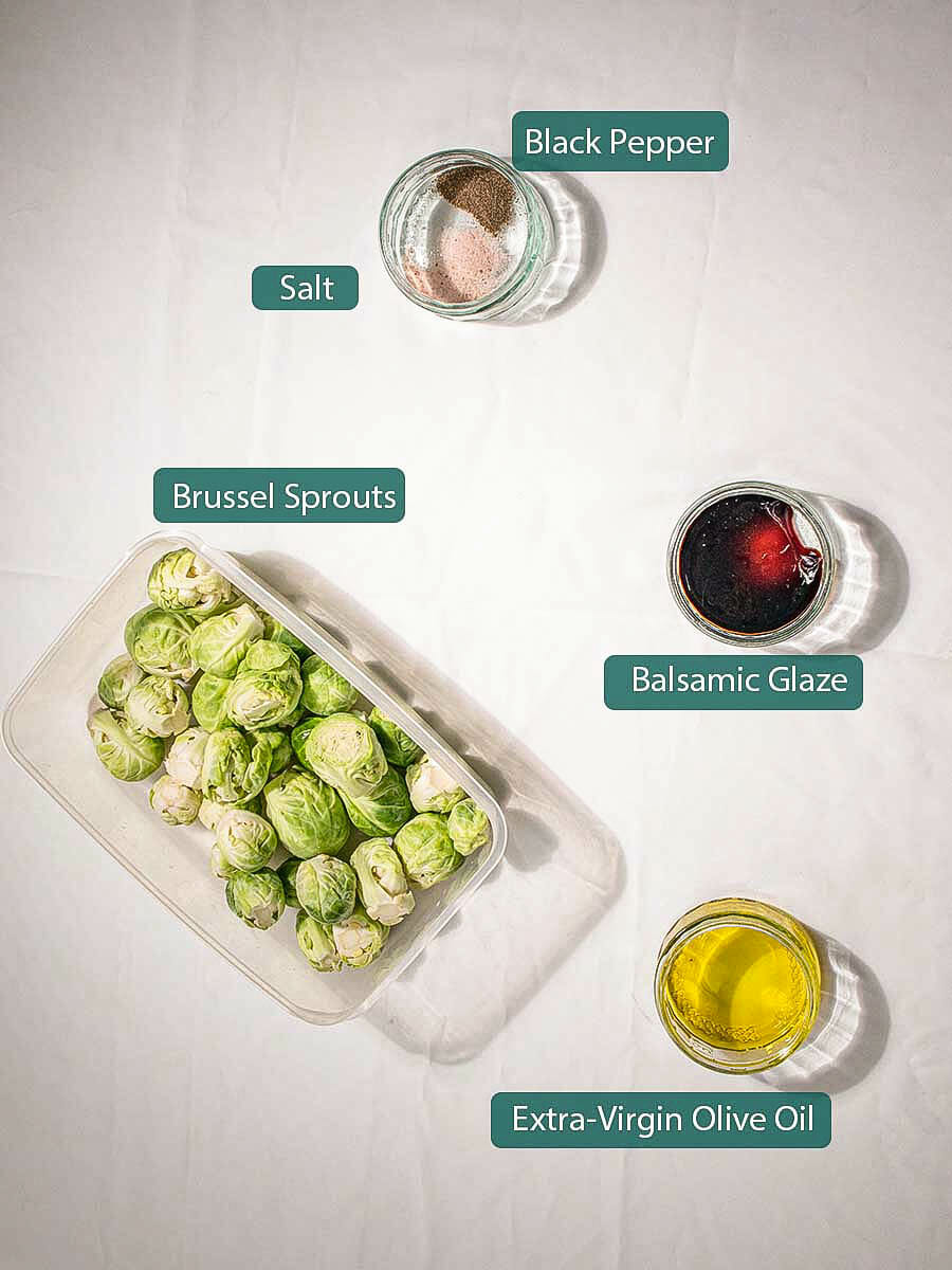 Ingredients for balsamic-glazed-brussel-sprouts