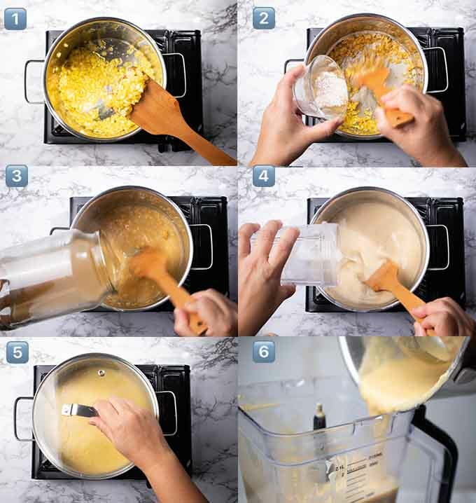 step by step creamy smooth corn soup(vegan)