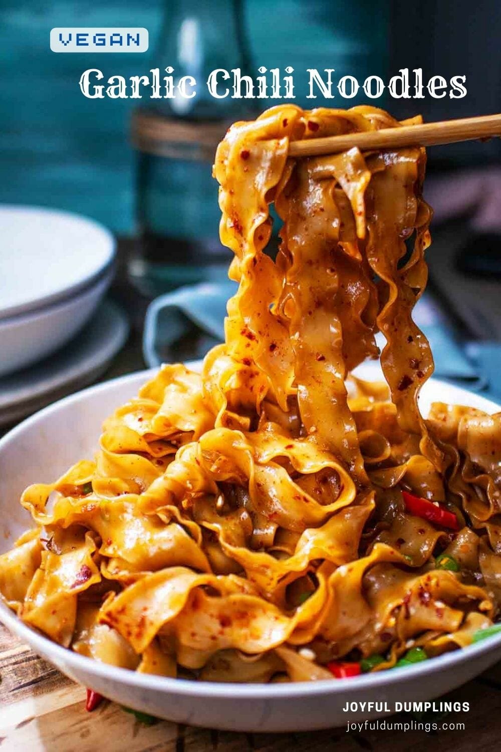 Garlic Chilli Noodles Recipe » Joyful Dumplings